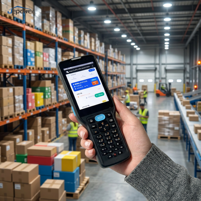 Industrial PDA Android 12 with 2D Barcode Scanner 4G WIFI BT IP65 Rugged Handheld PDA Terminal 3.5 Inch Data Collector PDA