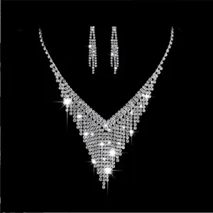 Fashion <strong>Costume</strong> Jewelry Set for Women Dresses Sexy New Arrival Chunky Tassel Bib Necklace - Product Image 1