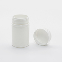 Bouteilles cylindriques en HDPE de 75 ml, opaques, anti-lumière, sans BPA, de qualité alimentaire, à large ouverture et à bouchon à vis, pour usage industriel et médical