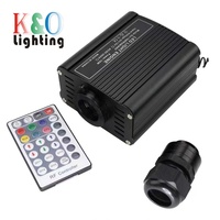 Decoración interior 18W Iluminador LED RGBW Efecto de cielo estrellado Fuente de luz LED de fibra óptica para techo de casa