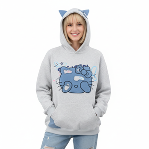 Factory Custom Women Hooded Sweatshirt Long Sleeve Drop Shoulder Jumpers High Street Style Women Pullovers Oversize <strong>Hoodies</strong> - Product Image 1