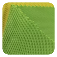 Tissu tricoté léger à séchage rapide en polyester 100% (75D/72F) 150 GSM, motif œil-de-perdrix, pour vêtements de sport, maillots de football, t-shirts