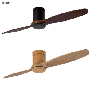 無垢材のシーリングファン、ライトなし、レトロなホームリビングルーム、シンプルなアメリカンダイニング、インバーター、北欧の寝室、静か - Product Image 2