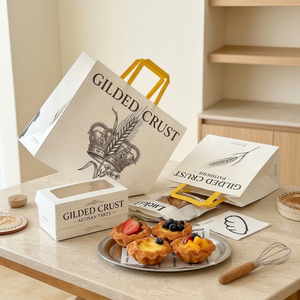 Cajas de Papel para Panadería Ecológicas Personalizadas con Laminado Mate e Impresión Serigráfica para Pan, Pasteles y Repostería para Llevar - Product Image 6