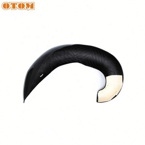 Nouvelle protection d'échappement en fibre de carbone pour moto tout-terrain deux <span class=keywords><strong>temps</strong></span> YZ250, remplacement pour <span class=keywords><strong>YAMAHA</strong></span> YZ <span class=keywords><strong>250</strong></span> - Product Image 5