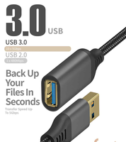 USB 3.0-Kabel Stecker zu Buchse, USB 3.0-Verlängerungskabel, externe Festplatte USB 3.0-Kabel