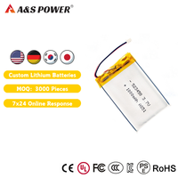 Produsen Baterai Lithium Polymer 523450 3.7V 1000mAh untuk Produk Elektronik Konsumen
