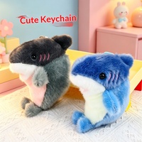 Nouveau Porte-clés Peluche Requin Créatif Culturel, Petit Cadeau, Pendentif pour Sac à Dos, Souvenir de Fête, Sensation Haut de Gamme, en Polyester, pour Enfants de 5 à 7 Ans
