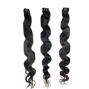Vente en gros 100% naturel Kinky Bodywave indien vierge extensions de cheveux humains cuticule aligné vendeur faisceaux de cheveux humains bruts - Product Image 1