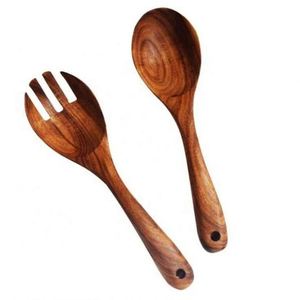 Salad Mixing Dinner Fork and <b>Spoon</b> Long Handle Salad Servers Set ,Acacia Wood <b>Serving</b> <b>Spoons</b> Set - Product Image 1