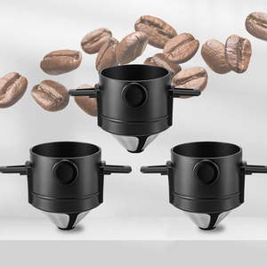 Colador de café plegable de orejas dobles portátil Filtro <span class=keywords><strong>Ted</strong></span> de café LAVADO DE ACERO INOXIDABLE - Product Image 4