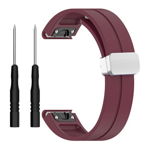 <span class=keywords><strong>Garmin</strong></span> Fenix 6X 7X <span class=keywords><strong>7</strong></span> 6 Pro 5 5X <span class=keywords><strong>EPIX</strong></span> Reloj inteligente Easyfit Muñequera Nueva hebilla magnética de silicona Quickfit Correa de reloj de goma - Product Image 6