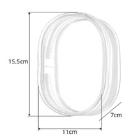 Sac de rangement pour poupée de dessin animé mignon de 15,5 cm, deuxième génération Labubu, épaissi, transparent, multi-usage, cadeau