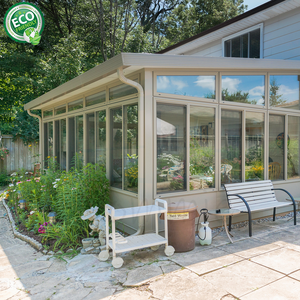 Invernaderos Ecológicos, Casas de Cristal Prefabricadas, Veranda de Doble Cristal para las Cuatro Estaciones, Casa de Cristal Doble - Product Image 1