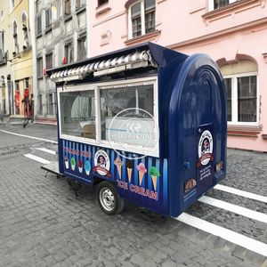 Camion de nourriture de rue en acier inoxydable personnalisé vintage 2025 pour la vente de glaces, de hot-dogs, de pizzas et de concession - Product Image 2