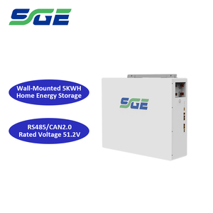แบตเตอรี่ลิเธียมติดผนัง 100AH 51.2V 5KWH สำหรับเก็บพลังงานภายในบ้าน ความจุสูง พร้อมระบบ BMS สำหรับระบบพลังงานแสงอาทิตย์แบบออฟกริด - Product Image 1