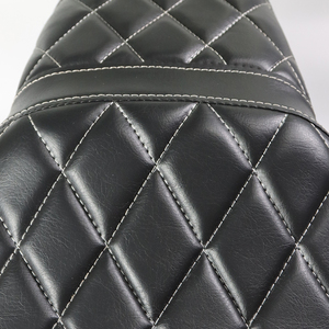 Siège de remplacement noir rayé en losanges pour moto Honda CMX Rebel 500 2017-2023, siège conducteur et passager avant et arrière <span class=keywords><strong>REBEL500</strong></span> - Product Image 4