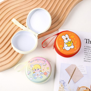 クマのヘッドセットバッグバニー学生女性 USB ケーブルオーガナイザーギフトイヤホン収納袋小銭入れイヤホンボックスヘッドフォンケース - Product Image 2