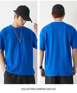 เสื้อยืดแขนสั้นทรงเรกูลาร์สไตล์สตรีท ผ้าคอตตอน 100% หนัก 230GSM ตัดเย็บแบบไหล่ตก ป้องกันการหดตัว ระบายอากาศได้ดี - Product Image 6