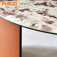 Ensemble de tables d'appoint modernes et simples en acier inoxydable pour salon, table d'angle de luxe avec plateau en verre et rangement pour canapé et balcon