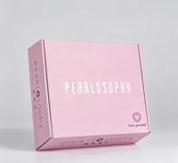 Scatola per Spedizioni Personalizzata Ecologica e Riciclabile, Resistente, con Logo, Rosa, Lussuosa, in Cartone Ondulato, Stampa Personalizzata