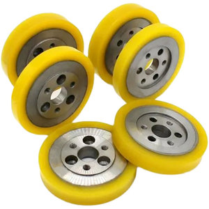 Agv ổ bánh xe Heavy Duty thép Polyurethane công nghiệp hướng dẫn Bánh xe urethane thức ăn Con lăn Caster bánh xe cho công nghiệp sử dụng - Product Image 4