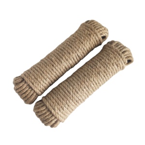 Cuerda de Yute de 6 mm, Natural, 3 Hilos, Trenzada, Ecológica, Ligera, Personalizable, para Manualidades, Jardinería, Hamacas, Uso Náutico - Product Image 2