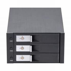 Venda quente interface SATA 3 baías 3.5 polegada hdd rack móvel com um ventilador de refrigeração proteger o disco rígido - Product Image 1