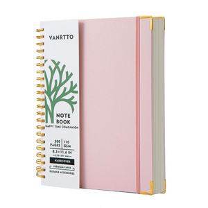 Hot Sale A4 110gsm Hardcover Spiral Notebook with 150 Sheets College Ruled 110gsm Paper for Art <b>Journal</b> Writing Work or Gift - Product Image 1