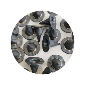 Mini sombrero de bruja espeluznante, sombreros de brujería negros puntiagudos para Diy, accesorios para el cabello de Halloween y decoraciones para fiestas - Product Image 3