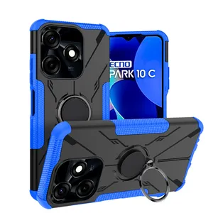 2 in 1 shockproof armor phone case for Tecno Spark 10C Go 2023
