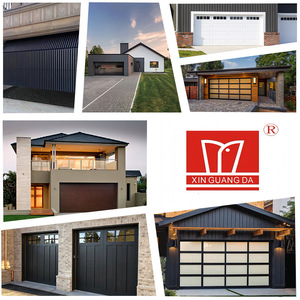 Porte de <span class=keywords><strong>garage</strong></span> antivol en alliage d'aluminium et verre avec design à rabat, taille personnalisable, transparente - Product Image 4