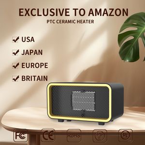 Chaleur confortable pour les petits espaces Chauffage électrique avec thermostat pour une utilisation intérieure avec télécommande, <span class=keywords><strong>radiateur</strong></span> de protection contre la surchauffe - Product Image 2