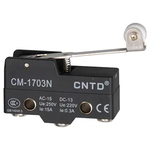 CNTD इंजीनियरिंग Plasics खोल उच्च सटीकता 15A 250V क्षैतिज सीमा स्विच CM-1703N