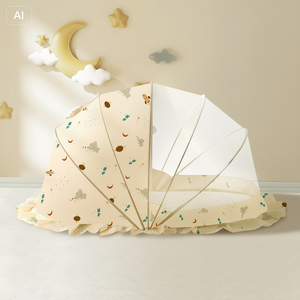 Mosquitero Plegable para Bebé, Mosquitero Infantil para Cama, Mosquitero sin Fondo para <span class=keywords><strong>Cuna</strong></span>, Uso Doméstico, Sin Instalación - Product Image 1