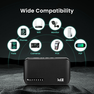SKE DC UPS Batterie haute capacité 20000mah LiFePO4 UPS Entrée 100-240Vac Adaptateur intégré DC 9V 12V 24V TYPE-C USB 5V 18W Mini UPS - Product Image 3