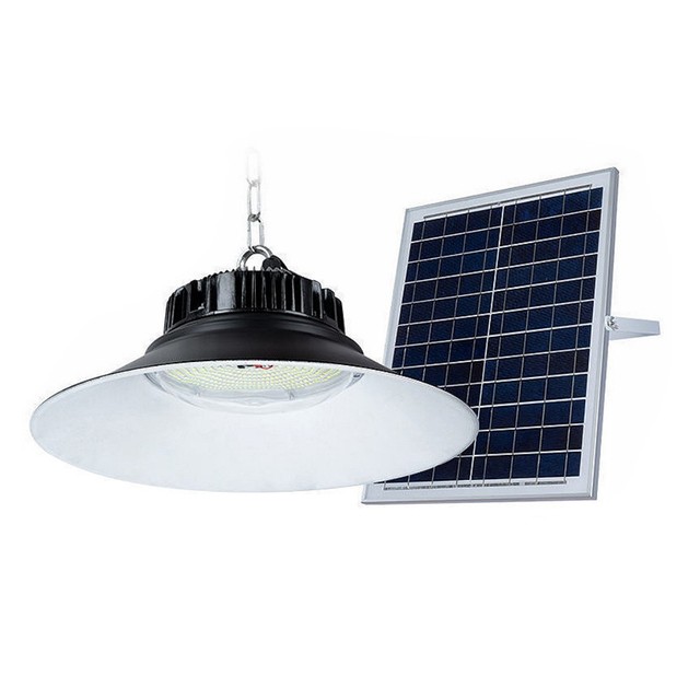 UFO Monocrystalline Solar Kit LED Street Light IP66 Garden High Bay Light System 100W-400W 6000K Daylight 3-Year Warranty