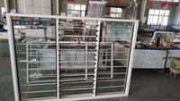 Jalousie — perche réglable à cadre en aluminium, avec barre de sécurité à l'extérieur