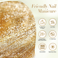 BORN PRETTY Fabricant OEM Vernis Gel Magnétique Effet Œil de Chat Marron Foncé Doré Sans HEMA ni TPO pour l'Hiver, Fournitures pour Ongles