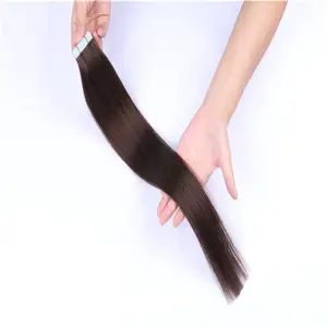 بني غامق #2 شريط ins hair extension سريع التسليم في غضون 7 أيام