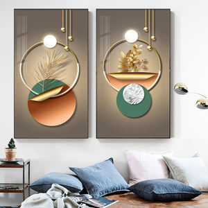 Dipinti astratti geometrici su tela per soggiorno camera <span class=keywords><strong>da</strong></span> <span class=keywords><strong>letto</strong></span> <span class=keywords><strong>Poster</strong></span> e stampe Modern Luxury Golden home decor Wall <span class=keywords><strong>Poster</strong></span> - Product Image 4