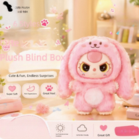 Boîte mystère de jouets en peluche personnalisés, faible MOQ, concevez votre propre poupée en peluche, jouet de collection, fabricant OEM
