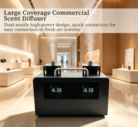 Diffuseur commercial, capable de couvrir 8 000 mètres cubes, avec un corps détachable et 2 jeux de buses d'atomisation.