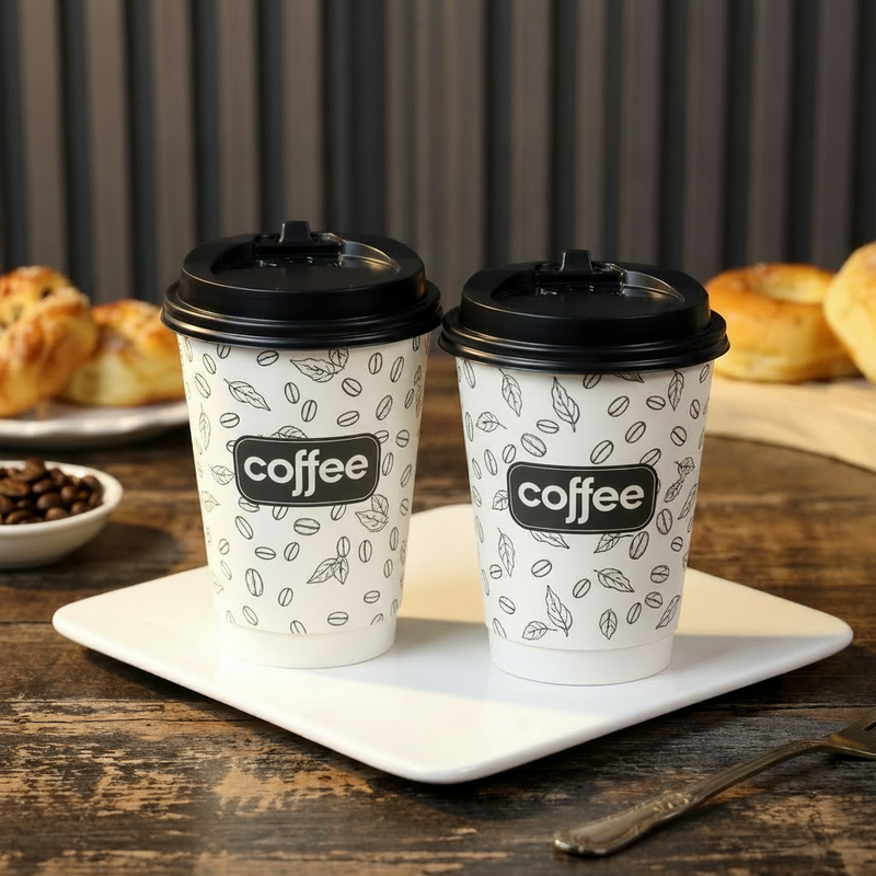 Double Wall Paper Coffee Cups With