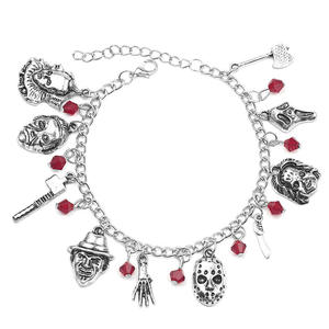 Accesorios de película de Horror, mascarilla facial, Jason, Hockey, Manga, Bijoux, Stephen Kingdom, brazalete, <span class=keywords><strong>Black</strong></span> <span class=keywords><strong>Friday</strong></span>, pulsera de Halloween de Navidad - Product Image 1