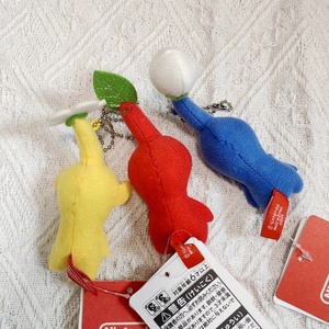 Porte-clés miniatures en peluche <span class=keywords><strong>Pikmin</strong></span> sur le thème de la glace, best-sellers, en polyester et rembourrés de coton PP, pour tous les âges - Product Image 5
