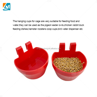 Mangeoire et abreuvoir pour oiseaux en plastique durable YYX LMB26 pour pigeon, lapin, poulet, caille - Réutilisable et écologique