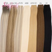 Nouvelles extensions de cheveux humains Flex Weft 22 pouces, extensions de cheveux Remy à la machine pour salon, extensions Flex Weft 100% cheveux humains