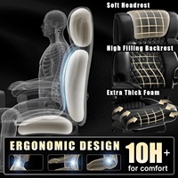 Chaise de bureau en silicone à roulettes, grande, robuste, pour bureau, chaise de bureau 400 LBS, grand dossier haut, en cuir PU, chaise d'ordinateur pour personnes corpulentes