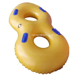 double size inflatable river tubing water park rafting tubes with handles